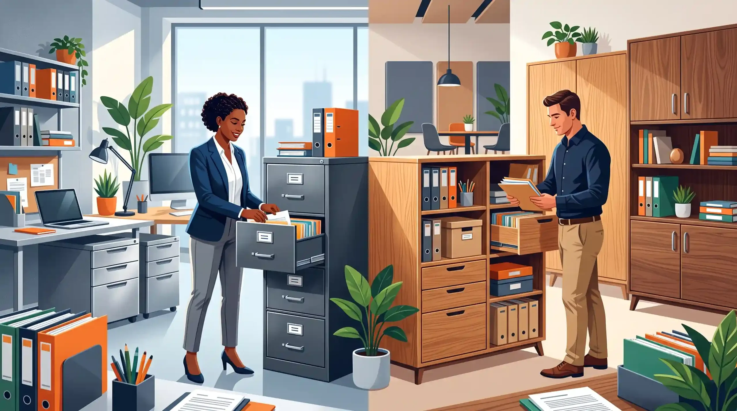 نکات خرید تجهیزات و کمد بایگانی فلزی اداری؛ چوب یا فلز؟