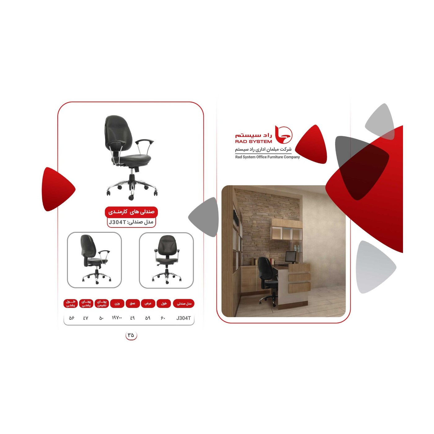 راد سیستم محصول کاتالوگ 036