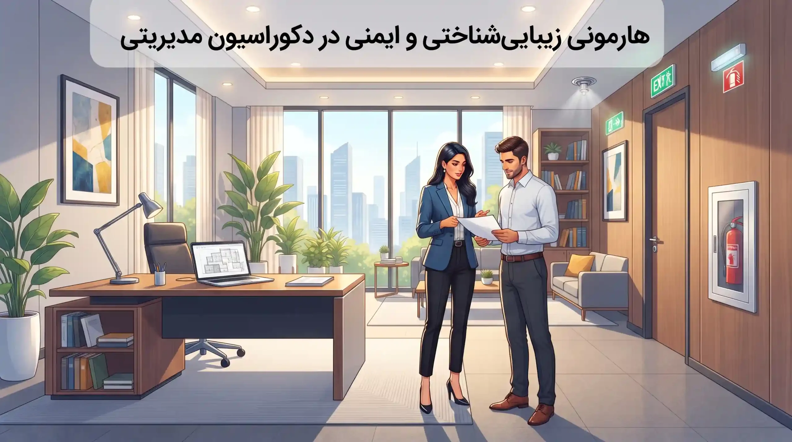💼 هارمونی زیبایی‌شناختی و ایمنی در دکوراسیون مدیریتی