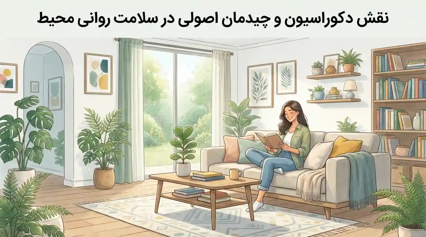 🏢 نقش دکوراسیون و چیدمان اصولی در سلامت روانی محیط