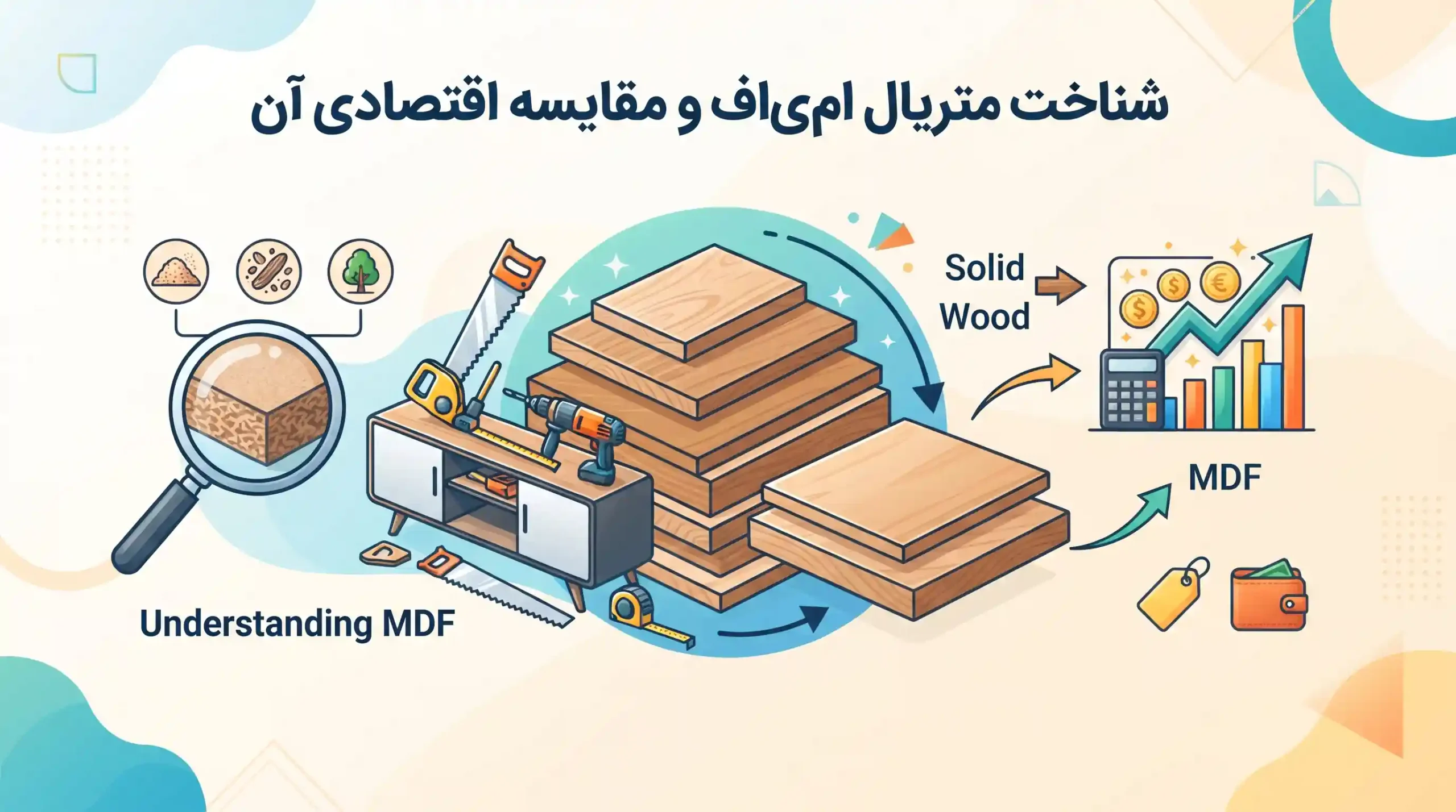 🔍 شناخت متریال ام‌دی‌اف و مقایسه اقتصادی آن