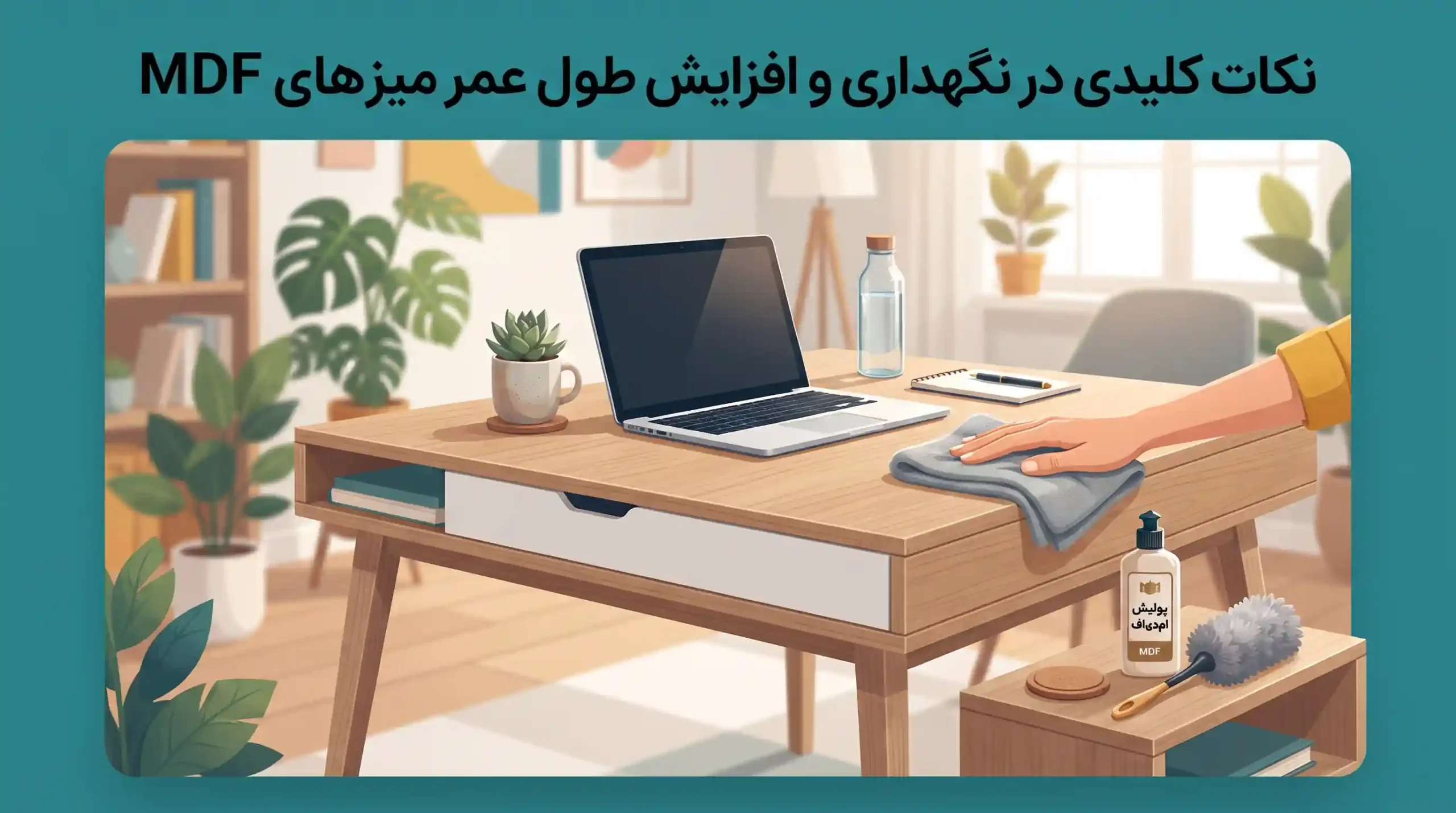 🛠️ نکات کلیدی در نگهداری و افزایش طول عمر میزهای MDF