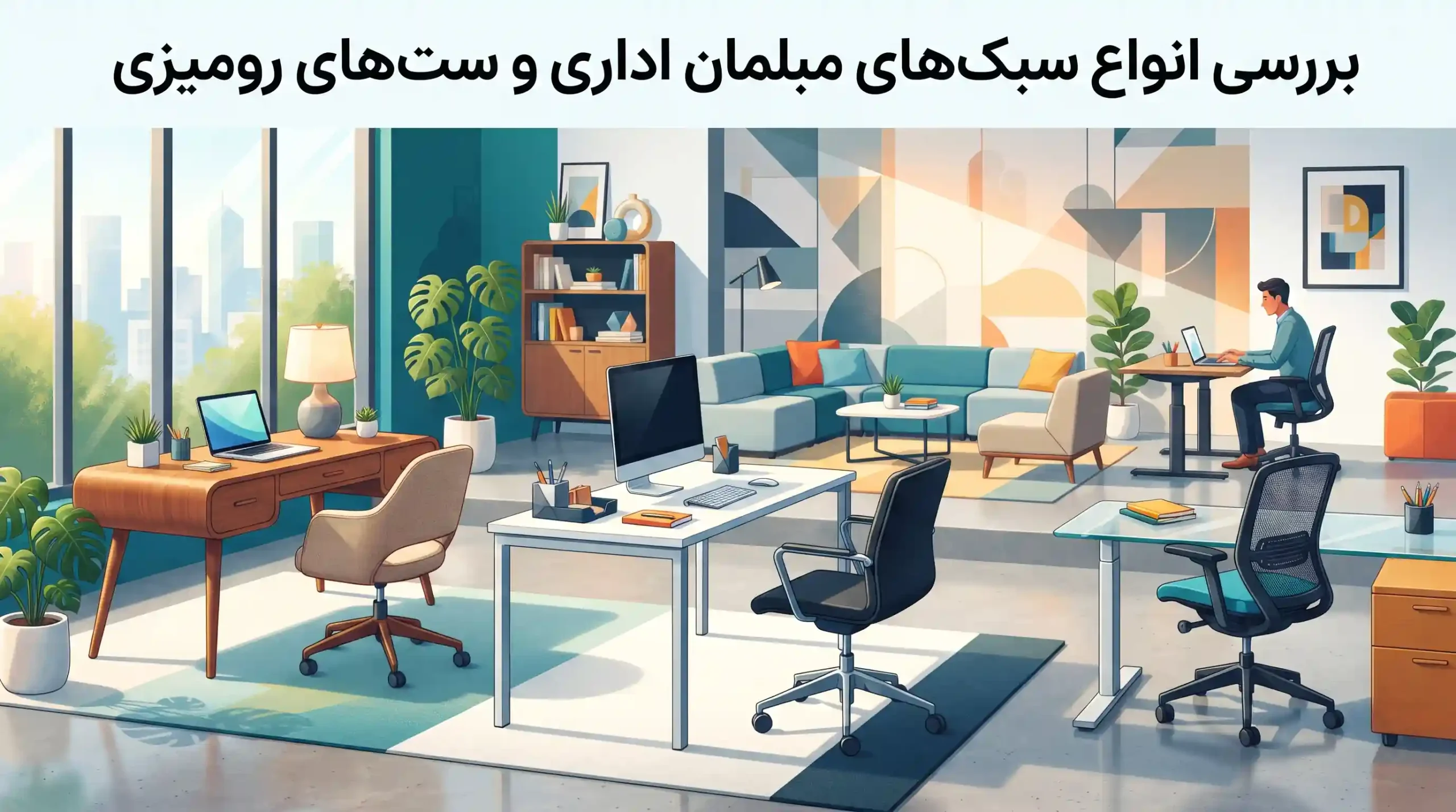 🛋️ بررسی انواع سبک‌های مبلمان اداری و ست‌های رومیزی