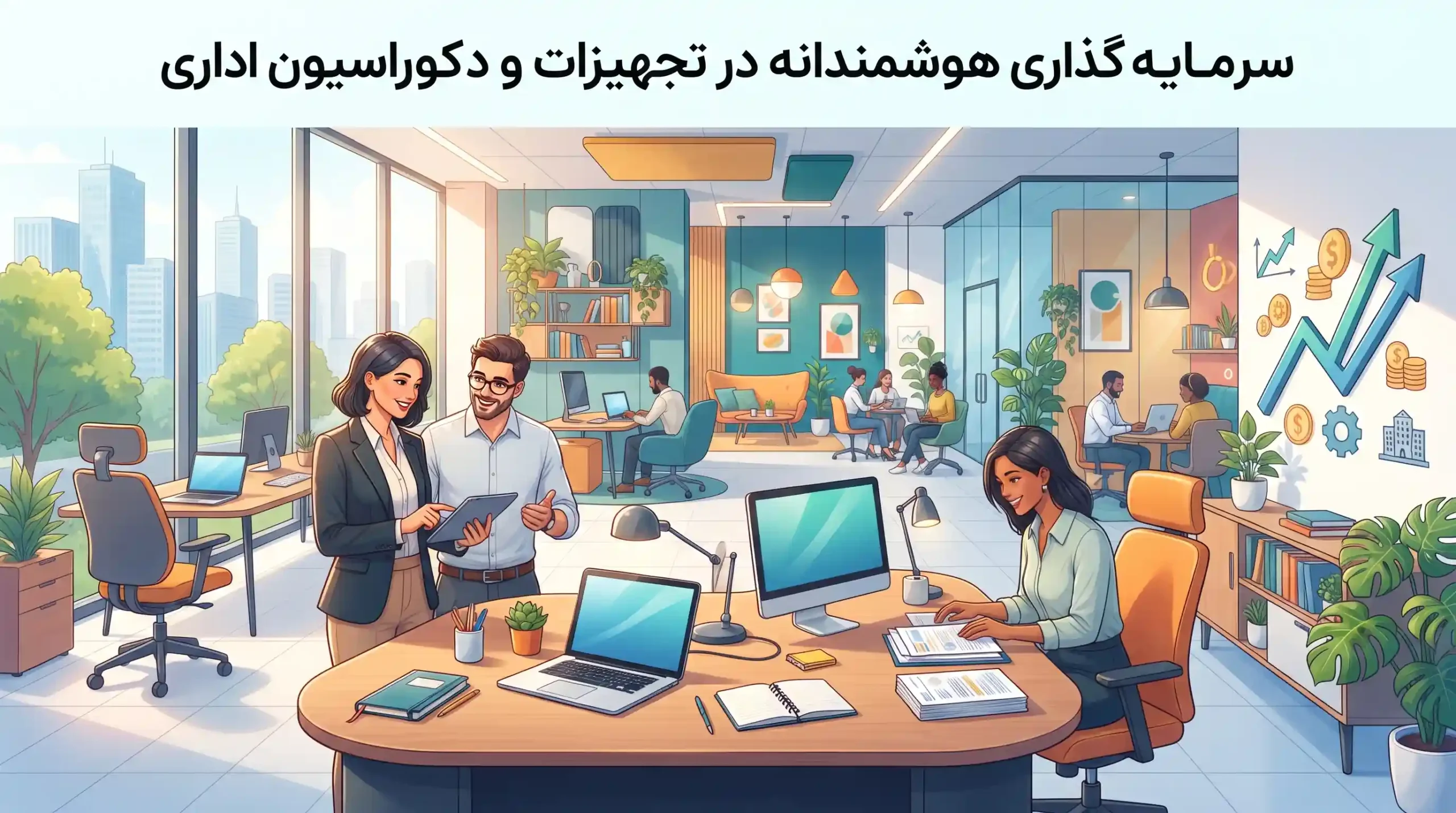 🚀 سرمایه‌گذاری هوشمندانه در تجهیزات و دکوراسیون اداری