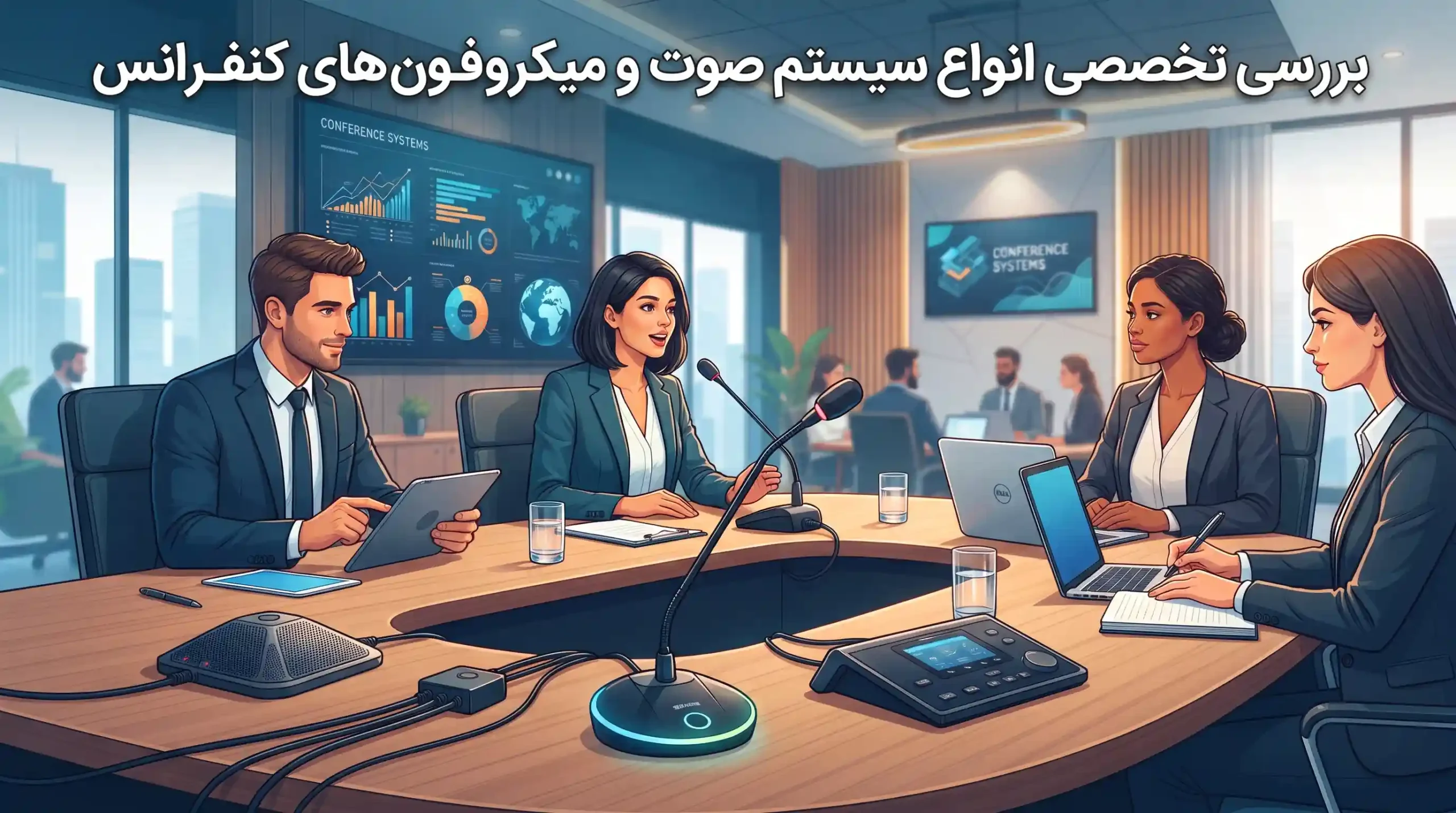🎙️ بررسی تخصصی انواع سیستم صوت و میکروفون‌های کنفرانس
