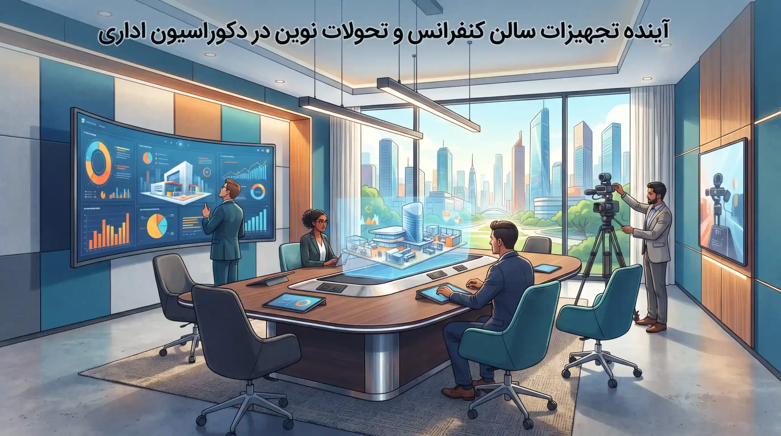 🌟 آینده تجهیزات سالن کنفرانس و تحولات نوین در دکوراسیون اداری
