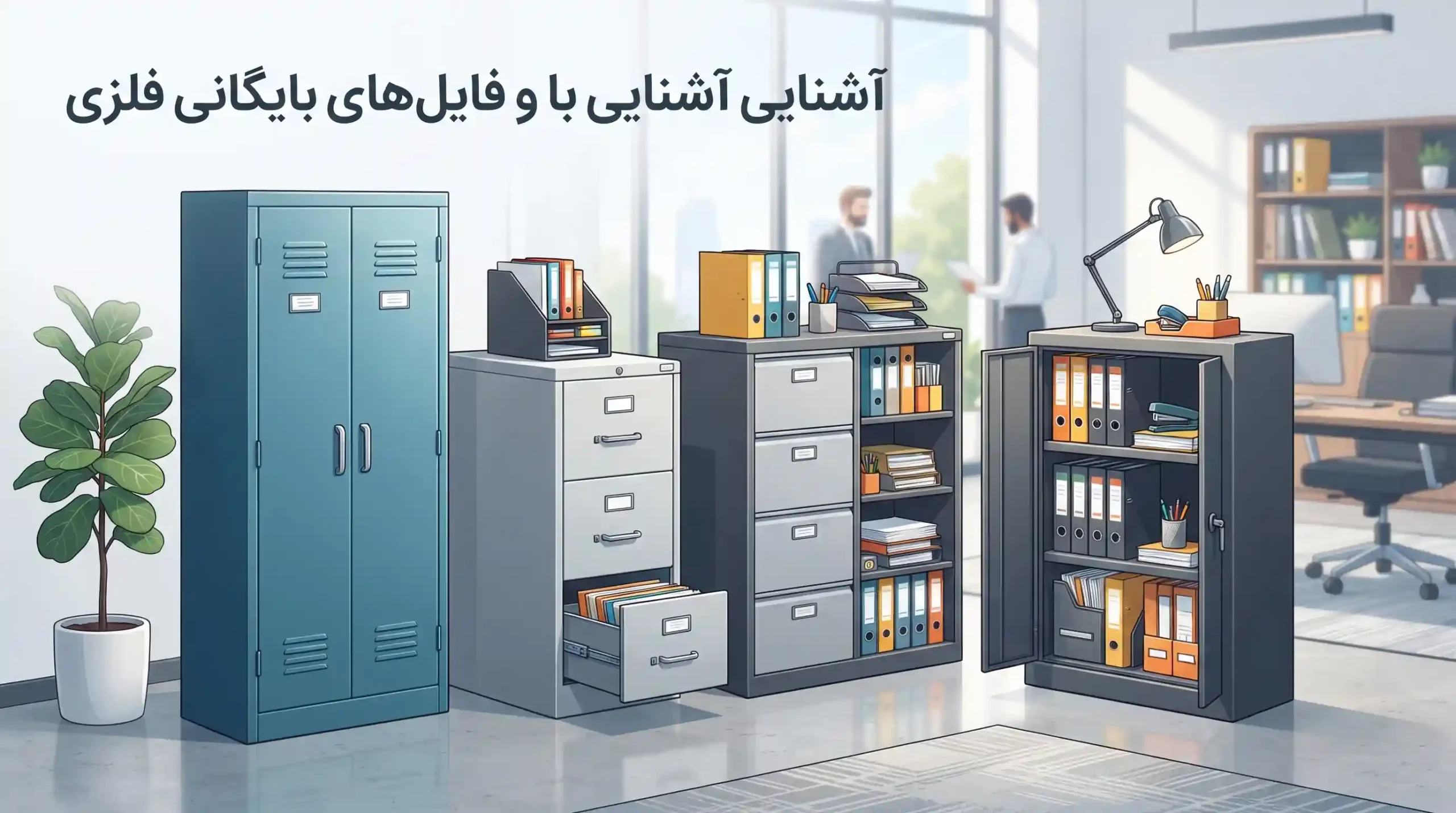 ⚙️ آشنایی با انواع کمد و فایل‌های بایگانی فلزی