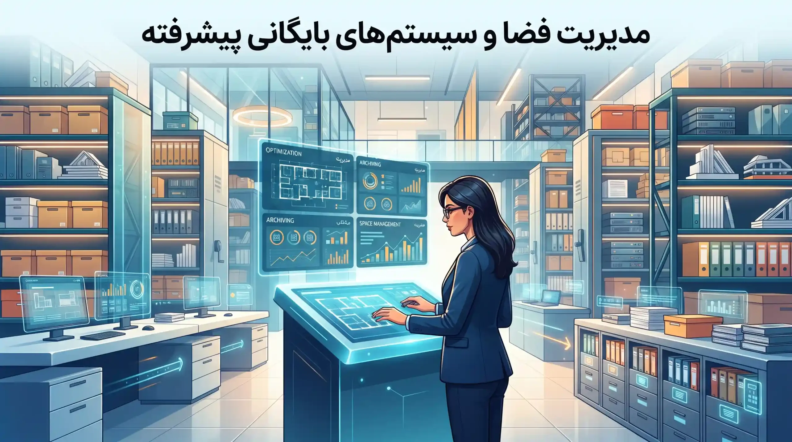 📦 مدیریت فضا و سیستم‌های بایگانی پیشرفته
