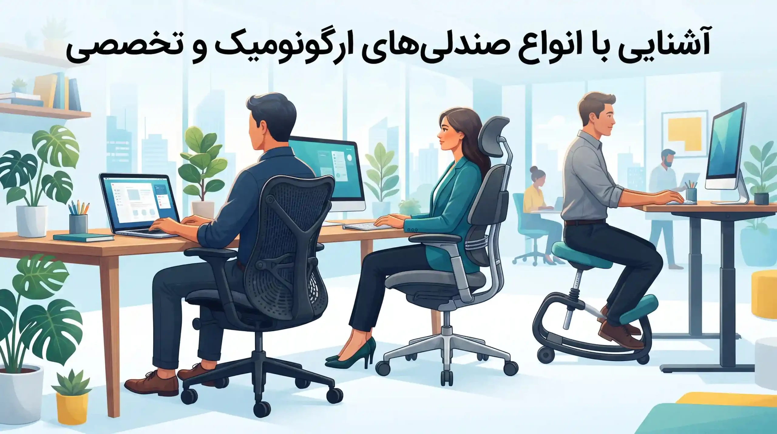 🪑 آشنایی با انواع صندلی‌های ارگونومیک و تخصصی
