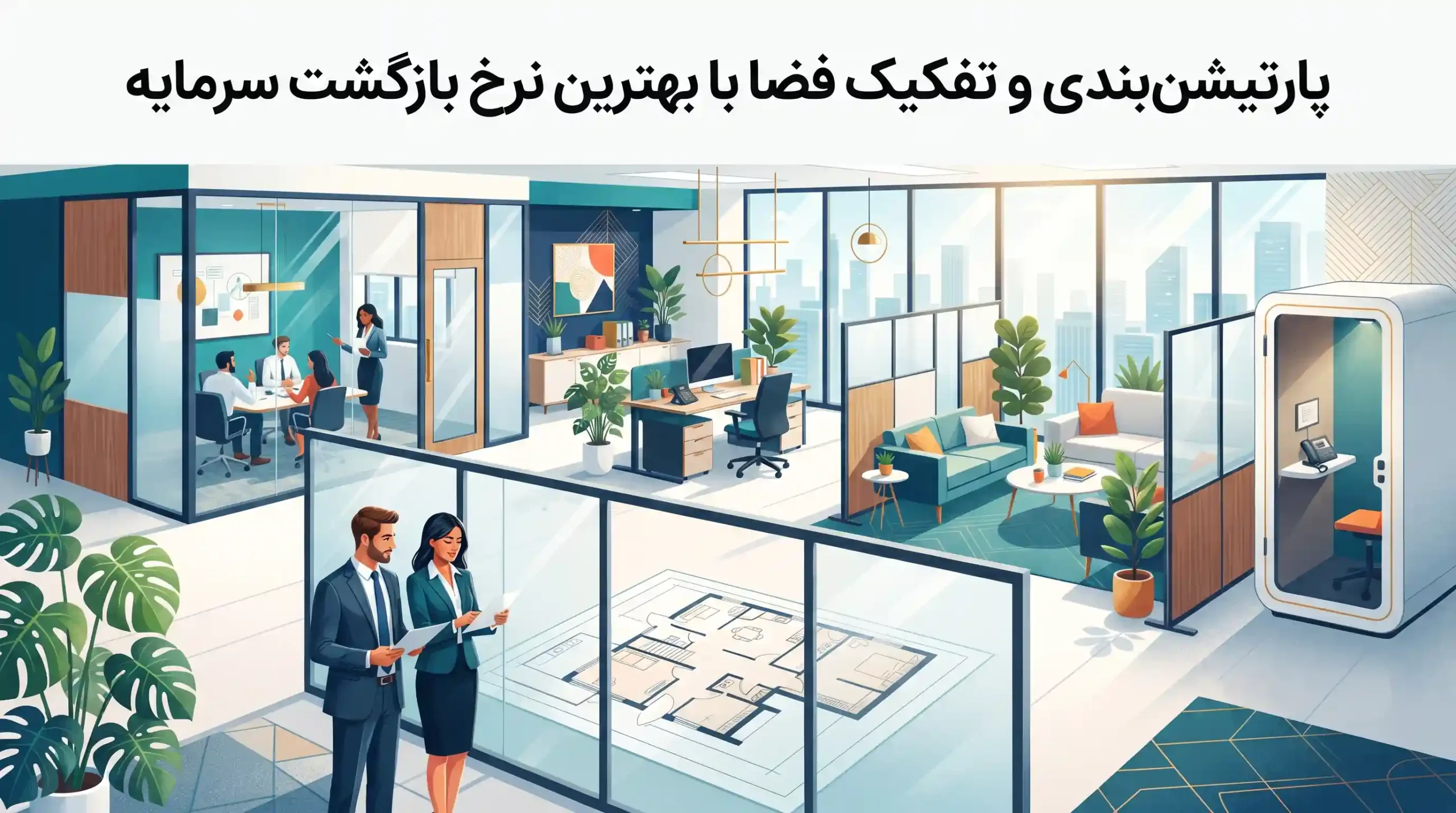 🏢 پارتیشن‌بندی و تفکیک فضا با بهترین نرخ بازگشت سرمایه