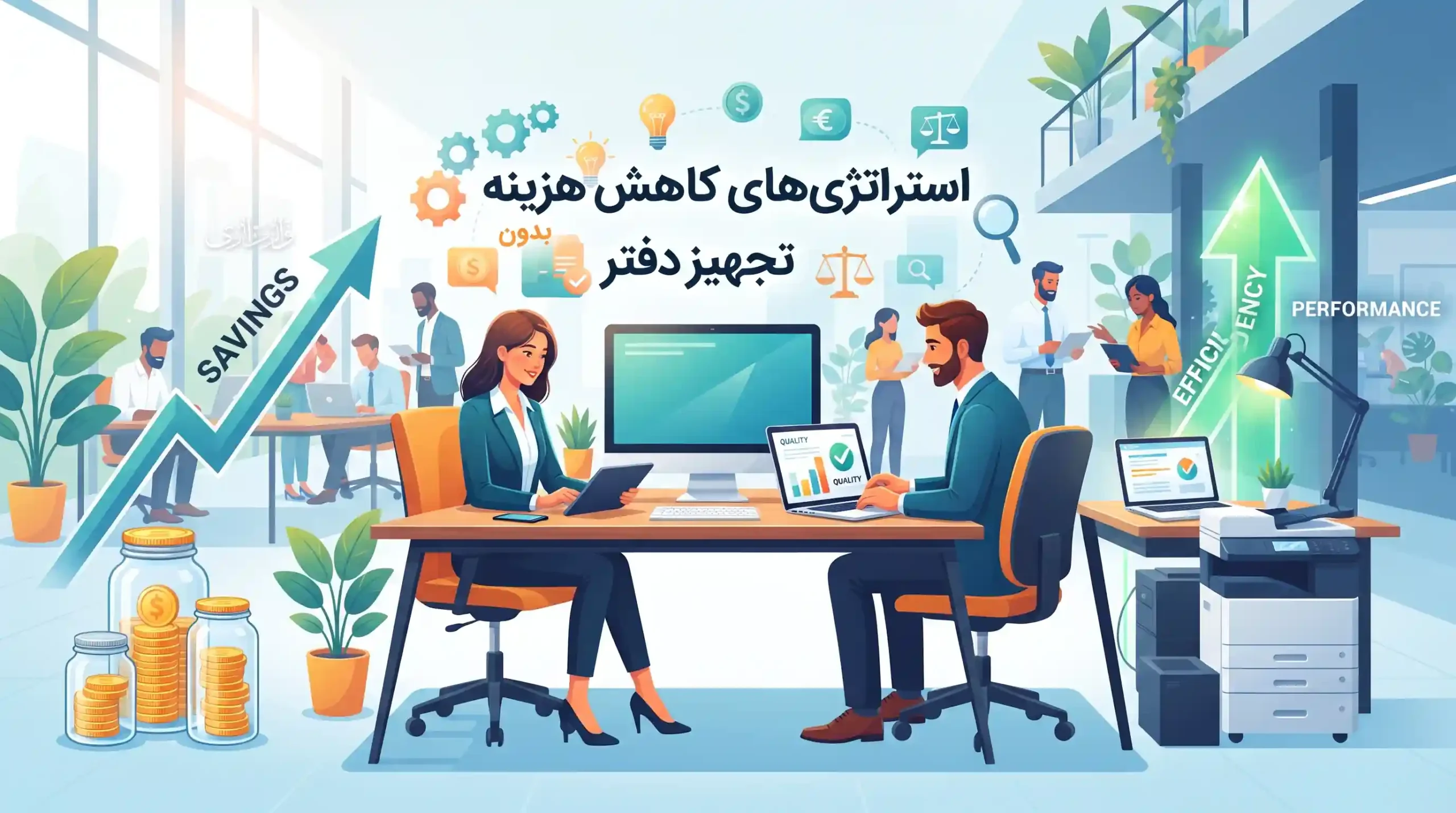 📈 استراتژی‌های کاهش هزینه بدون افت کیفیت در تجهیز دفتر