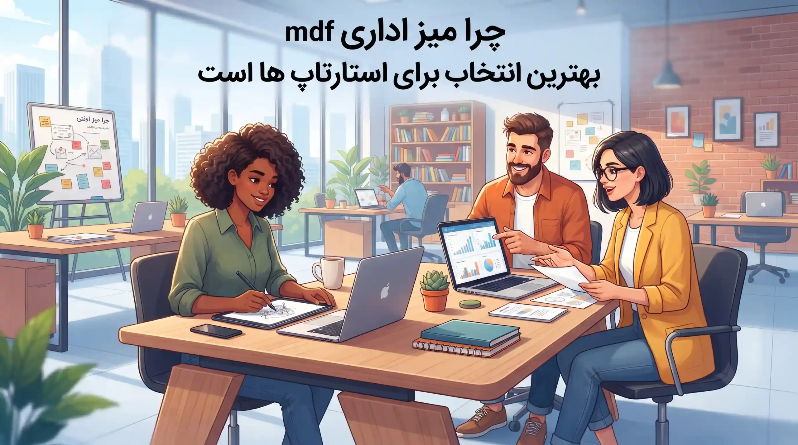 💡 چرا میز اداری mdf بهترین انتخاب برای استارتاپ ها است