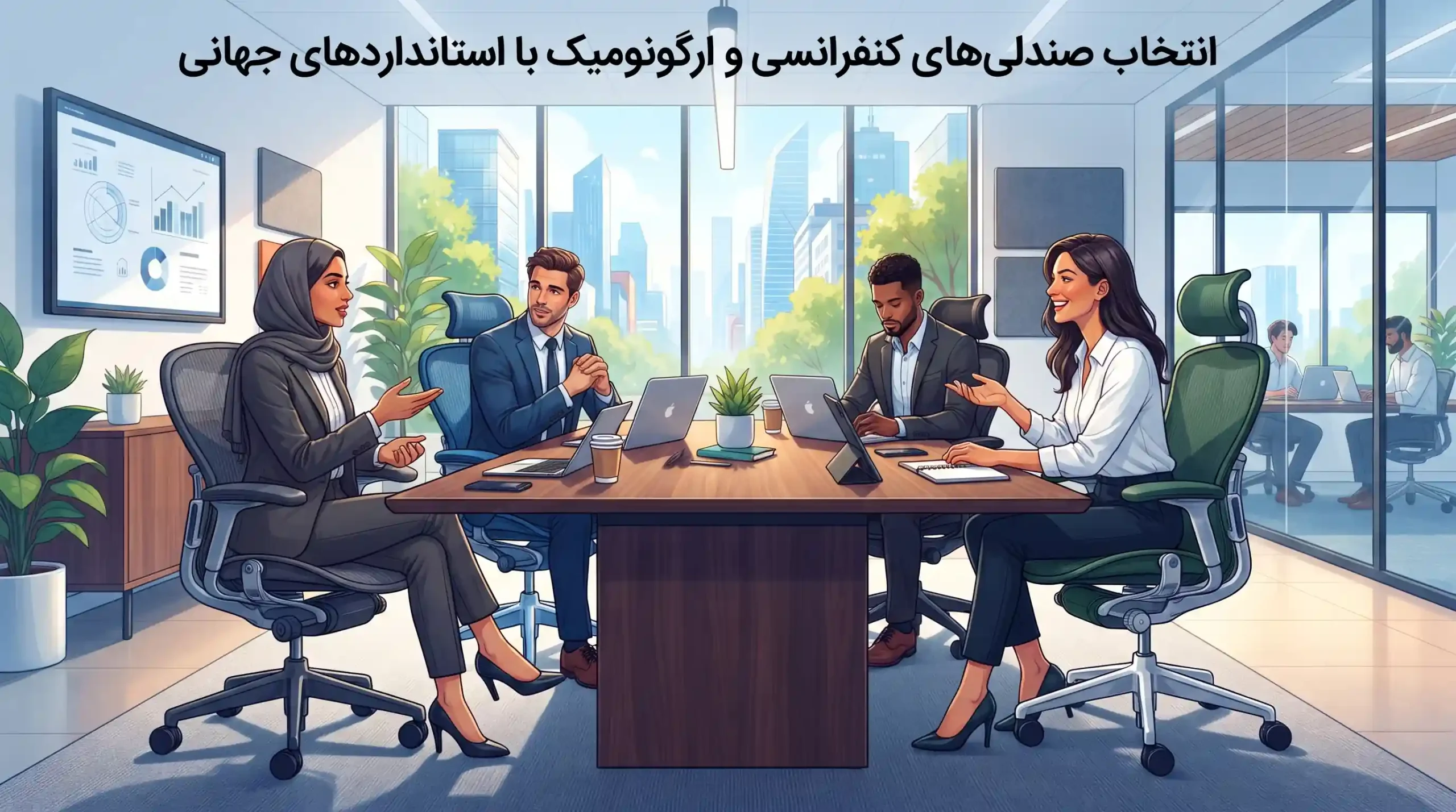 🛋️ انتخاب صندلی‌های کنفرانسی و ارگونومیک با استانداردهای جهانی