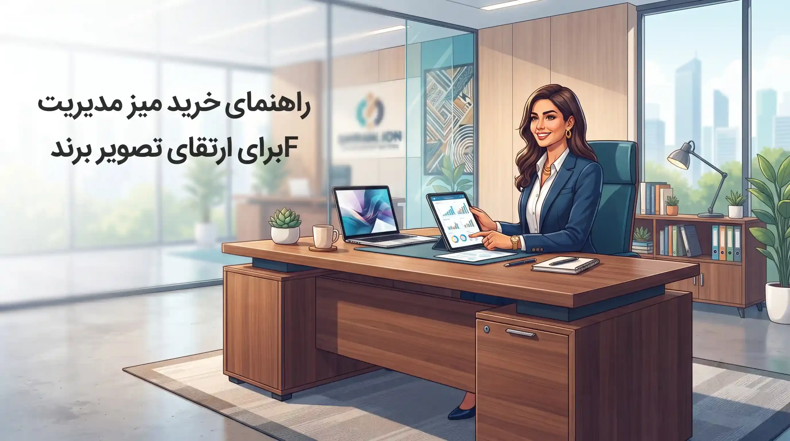 💼 راهنمای خرید میز مدیریت MDF برای ارتقای تصویر برند