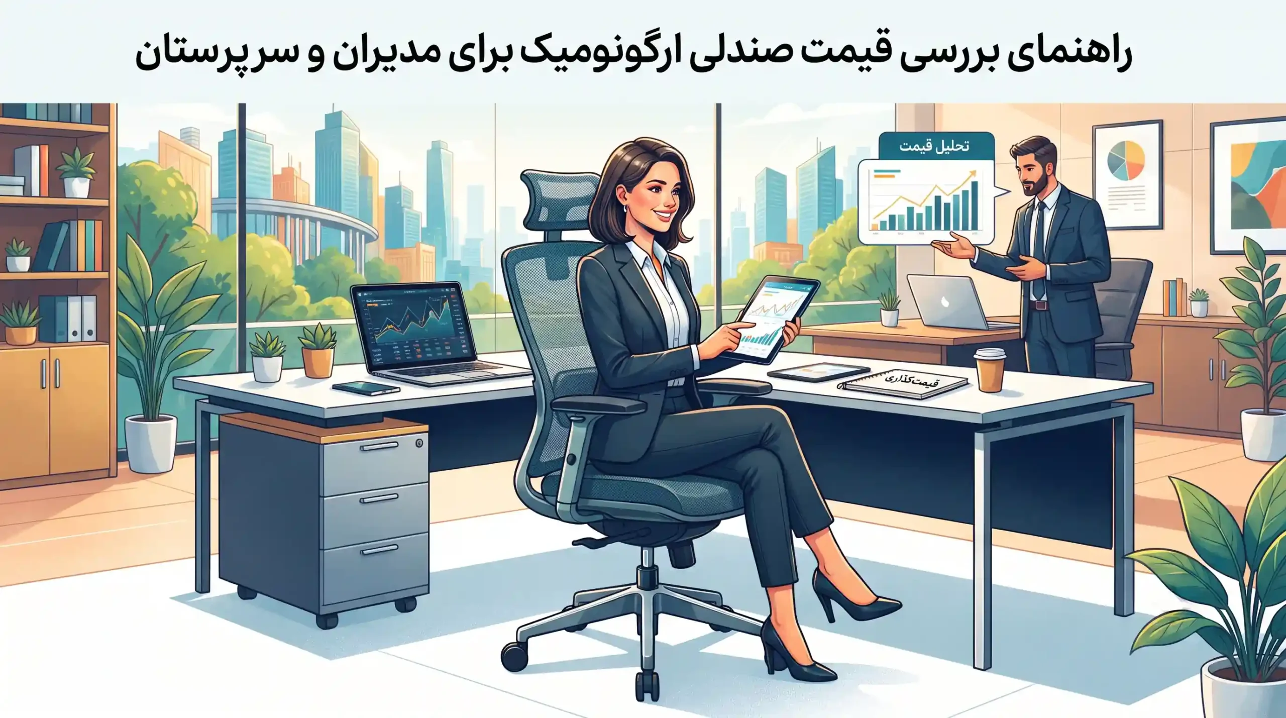 👔 راهنمای بررسی قیمت صندلی ارگونومیک برای مدیران و سرپرستان