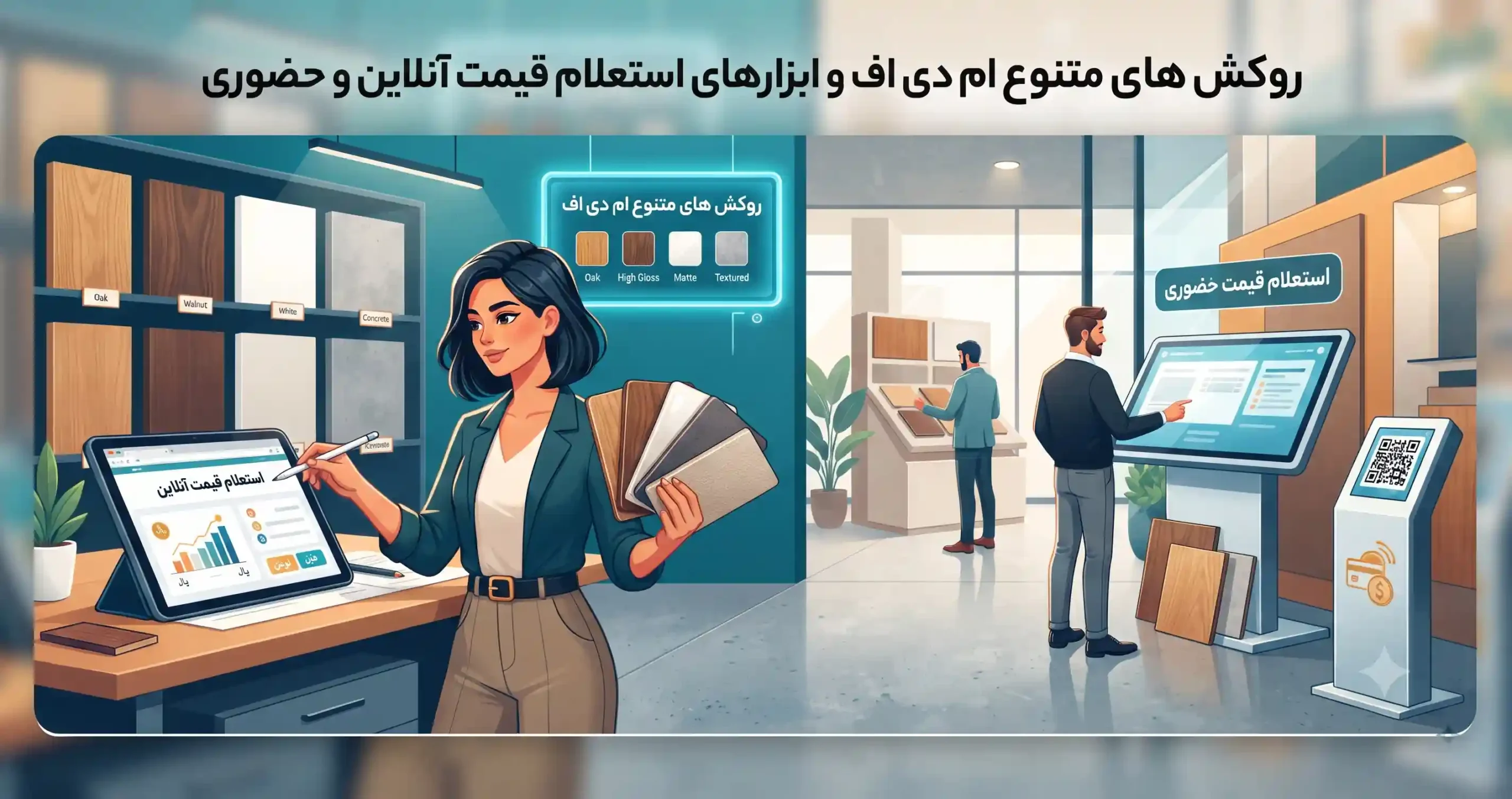 💡 روکش های متنوع ام دی اف و ابزارهای استعلام قیمت آنلاین و حضوری