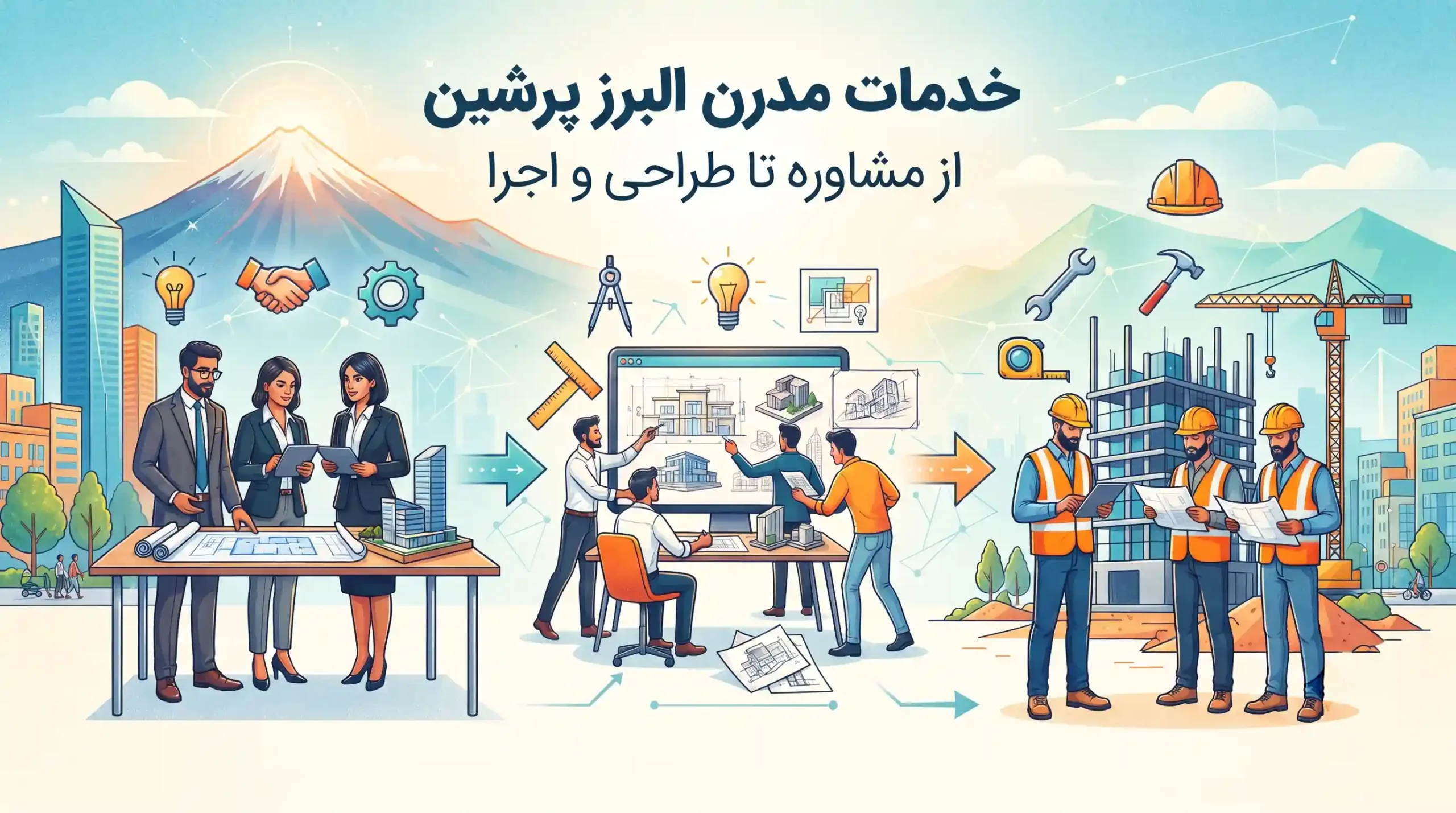 🏢 خدمات مدرن البرز پرشین از مشاوره تا طراحی و اجرا