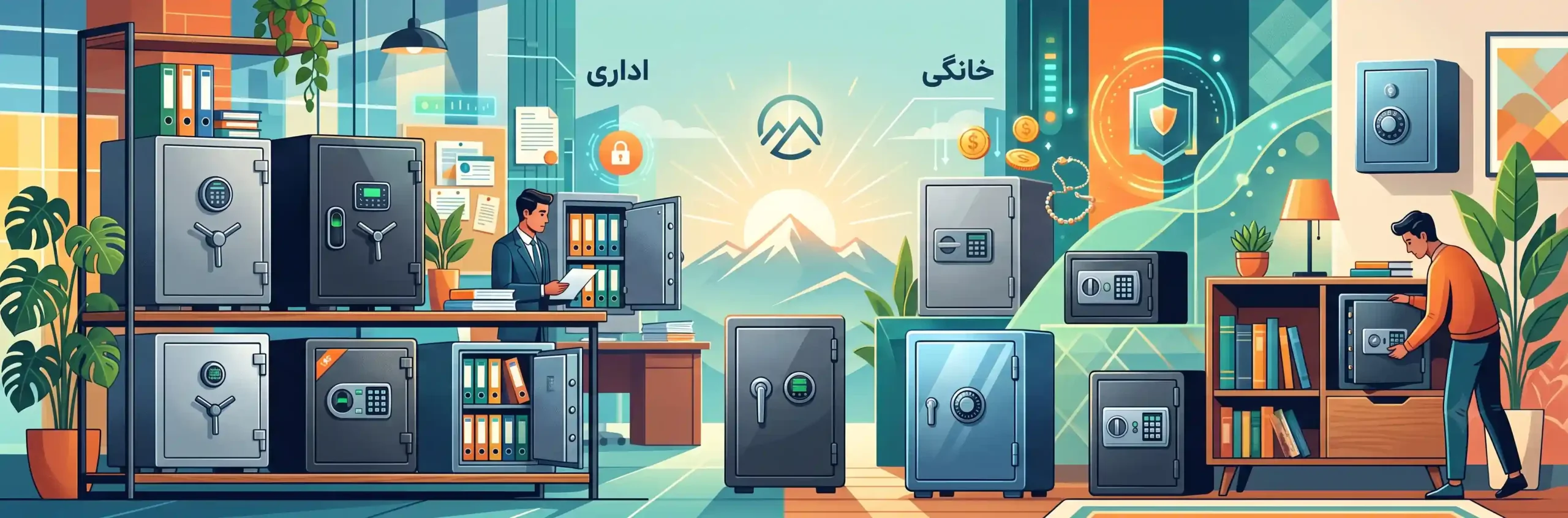 🛡️ بررسی انواع گاوصندوق‌های اداری و خانگی در مجموعه البرز پرشین