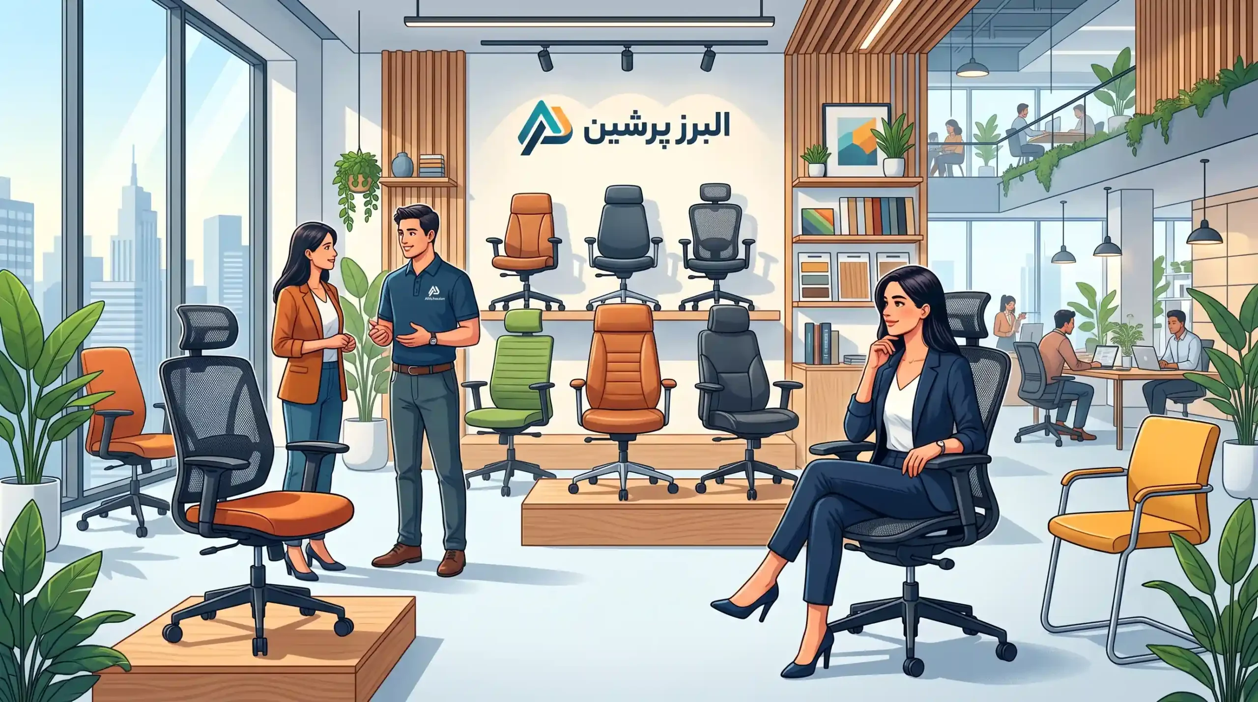 🪑 سیر تا پیاز انتخاب و خرید انواع صندلی اداری از مبلمان اداری البرز پرشین