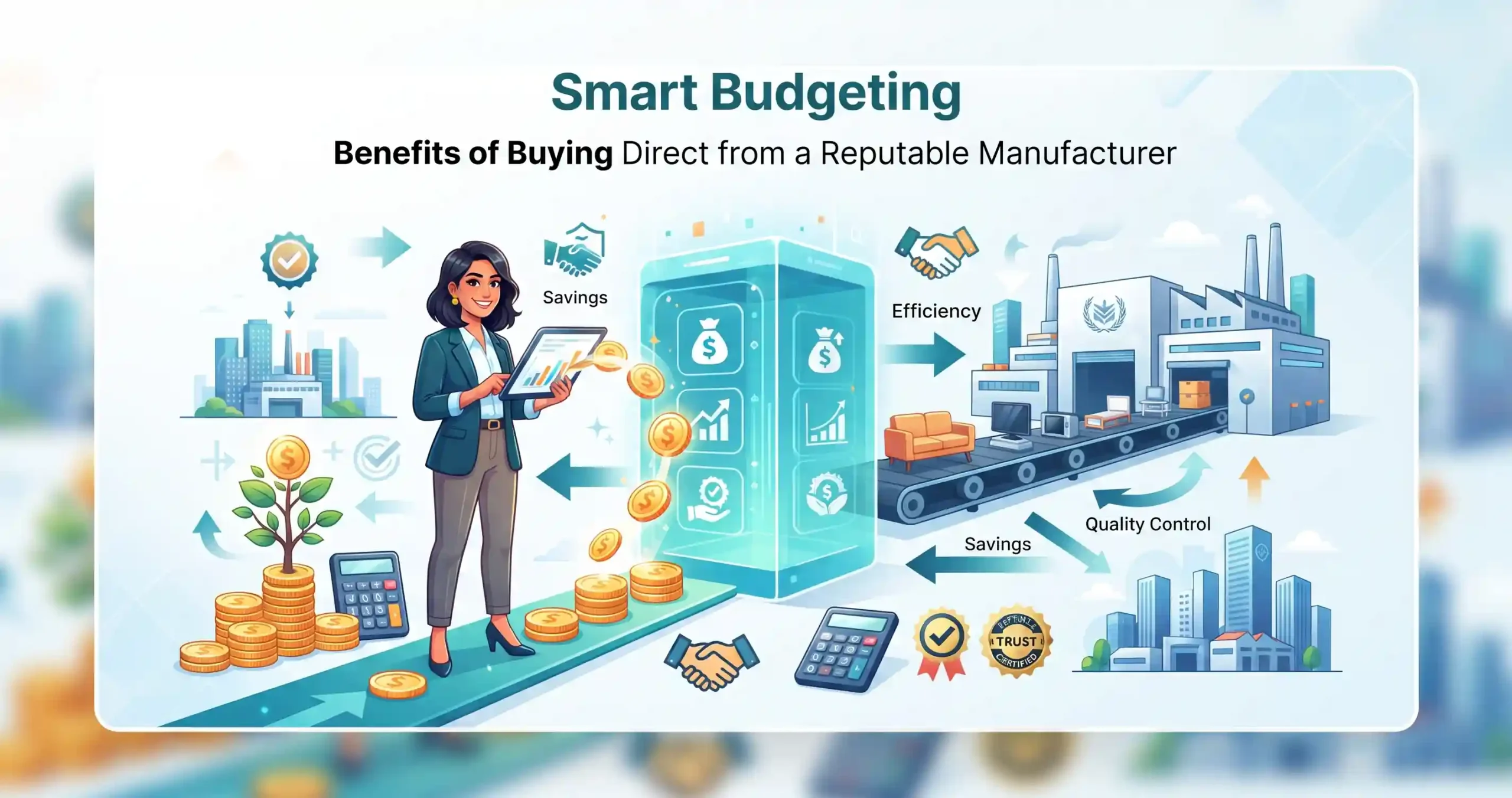 🛒 بودجه‌بندی هوشمند و مزایای خرید مستقیم از تولیدکننده معتبر