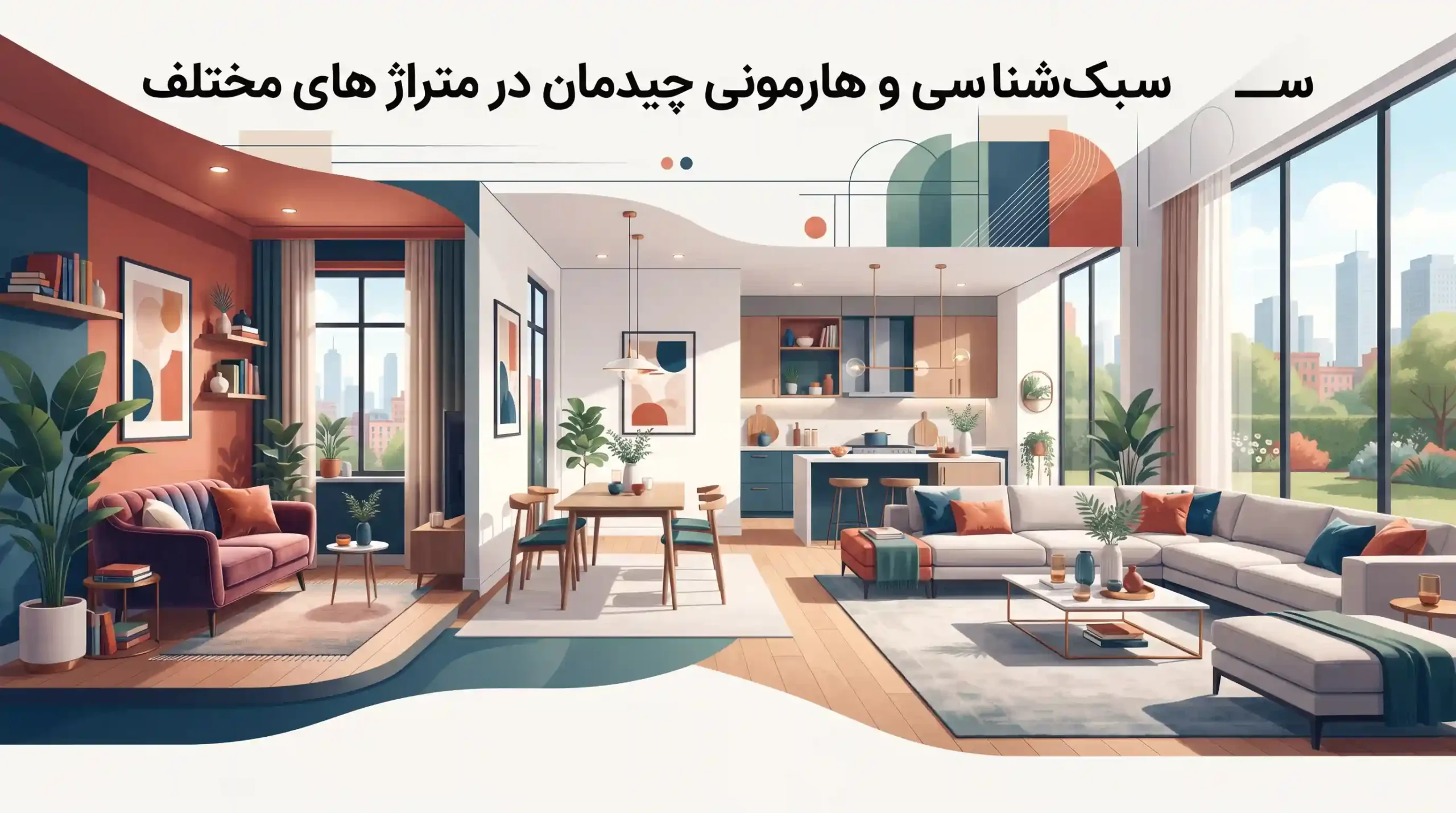 📐 سبک‌شناسی و هارمونی چیدمان در متراژهای مختلف