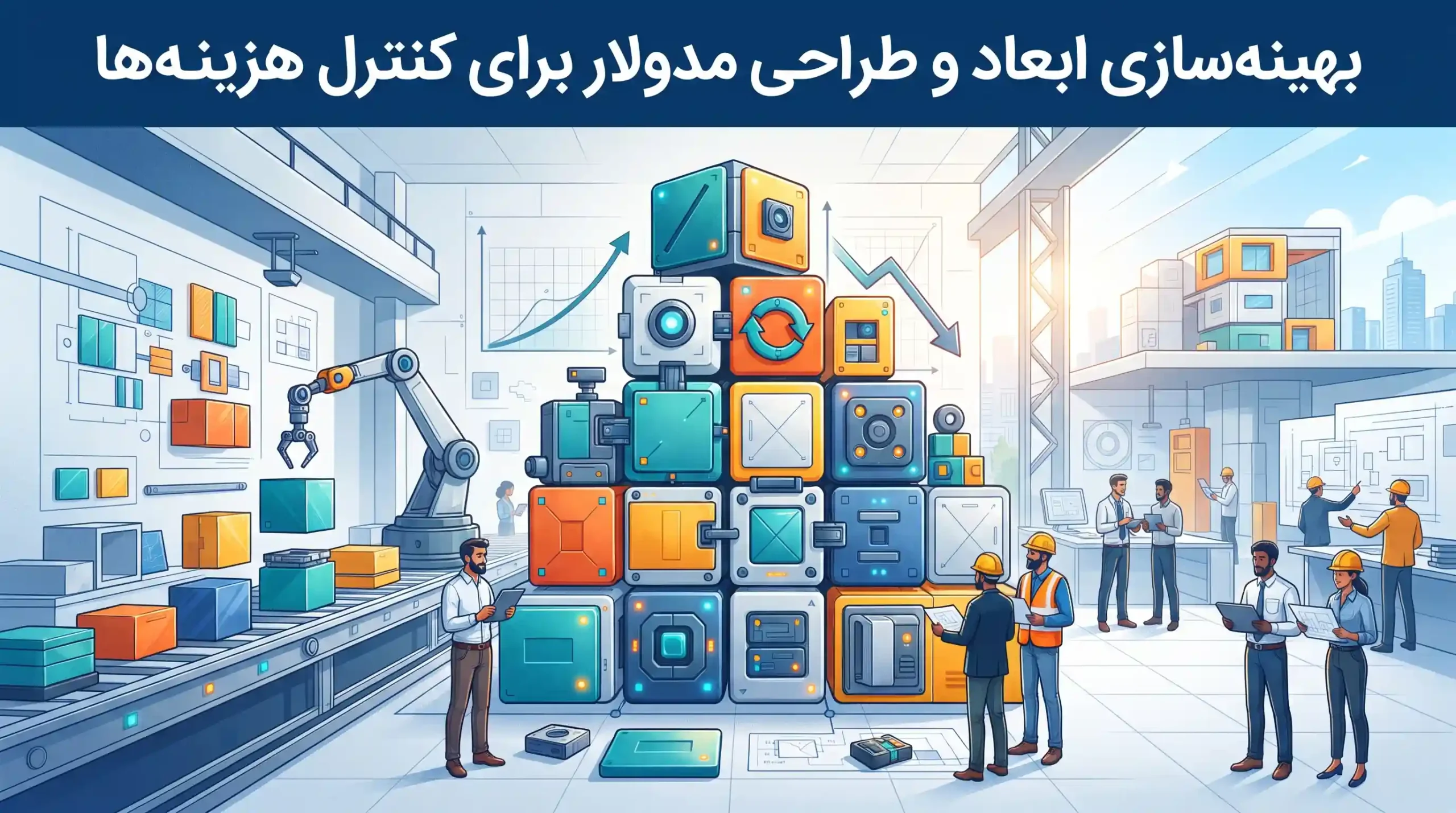 📐 بهینه‌سازی ابعاد و طراحی مدولار برای کنترل هزینه‌ها
