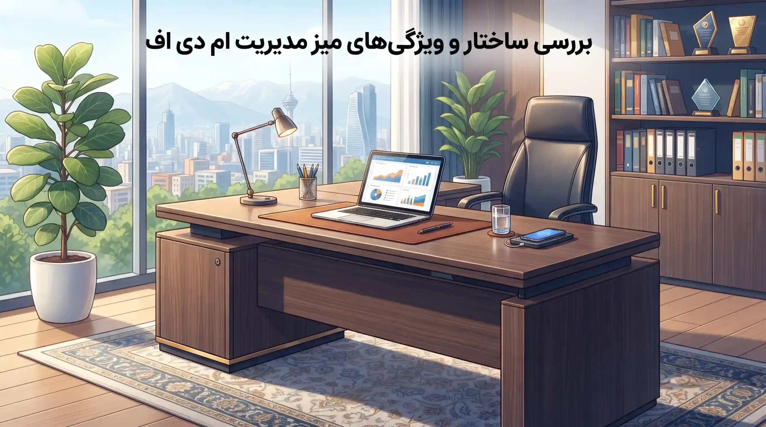 🔍 بررسی ساختار و ویژگی‌های میز مدیریت ام دی اف