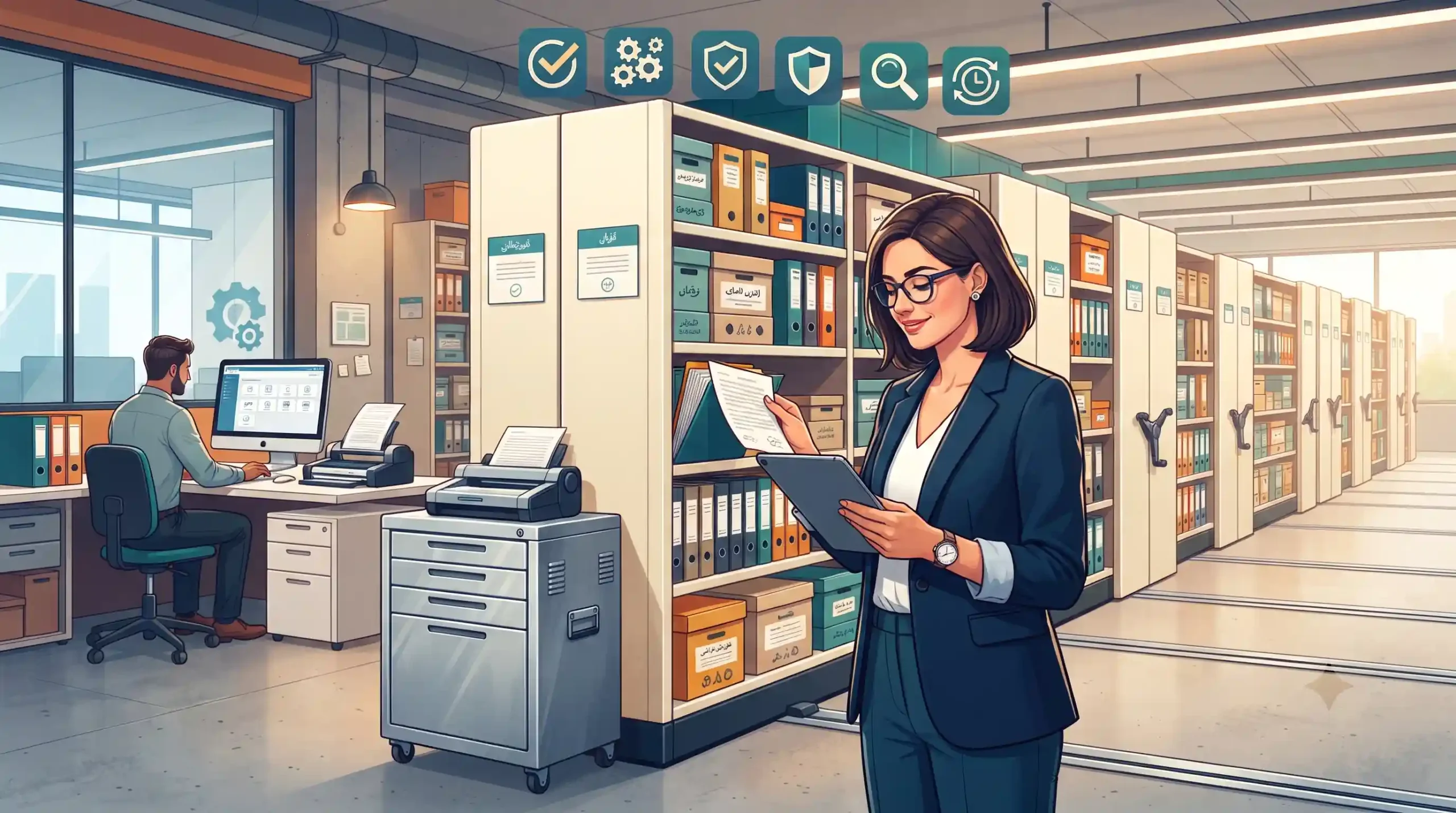 🛠️ نحوه نگهداری، طول عمر و استانداردهای تولید تجهیزات بایگانی
