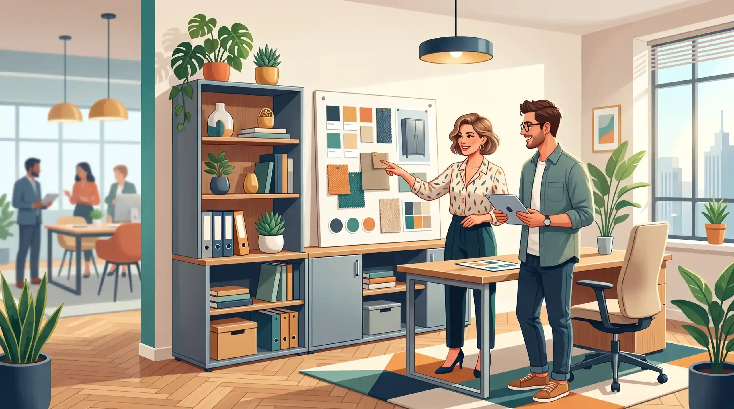 🎨 اصول زیباشناسی و هماهنگی کمد فلزی با دکوراسیون اداری