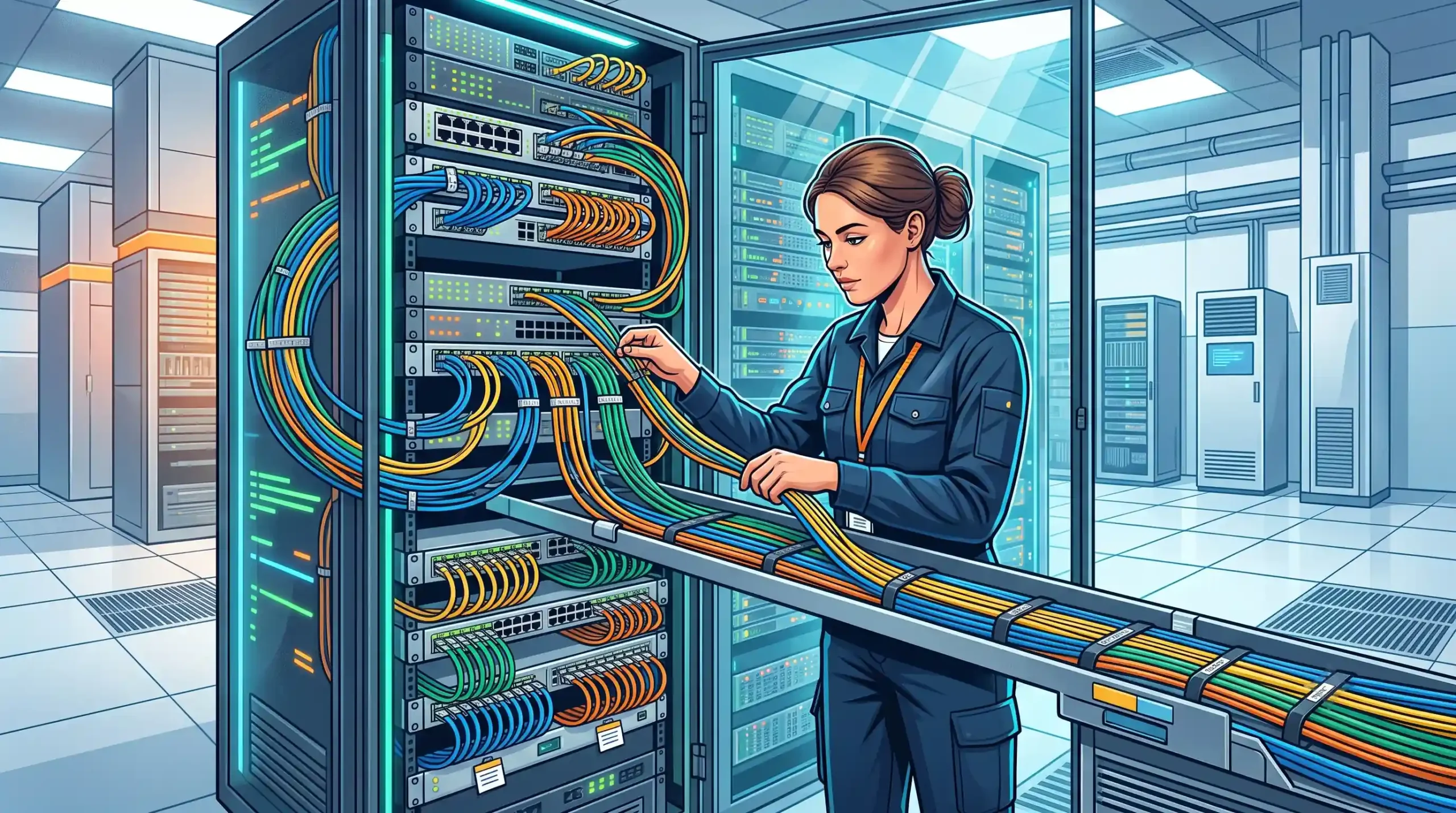 🛠️ اهمیت کابل‌کشی اصولی و مدیریت زیرساخت‌ها