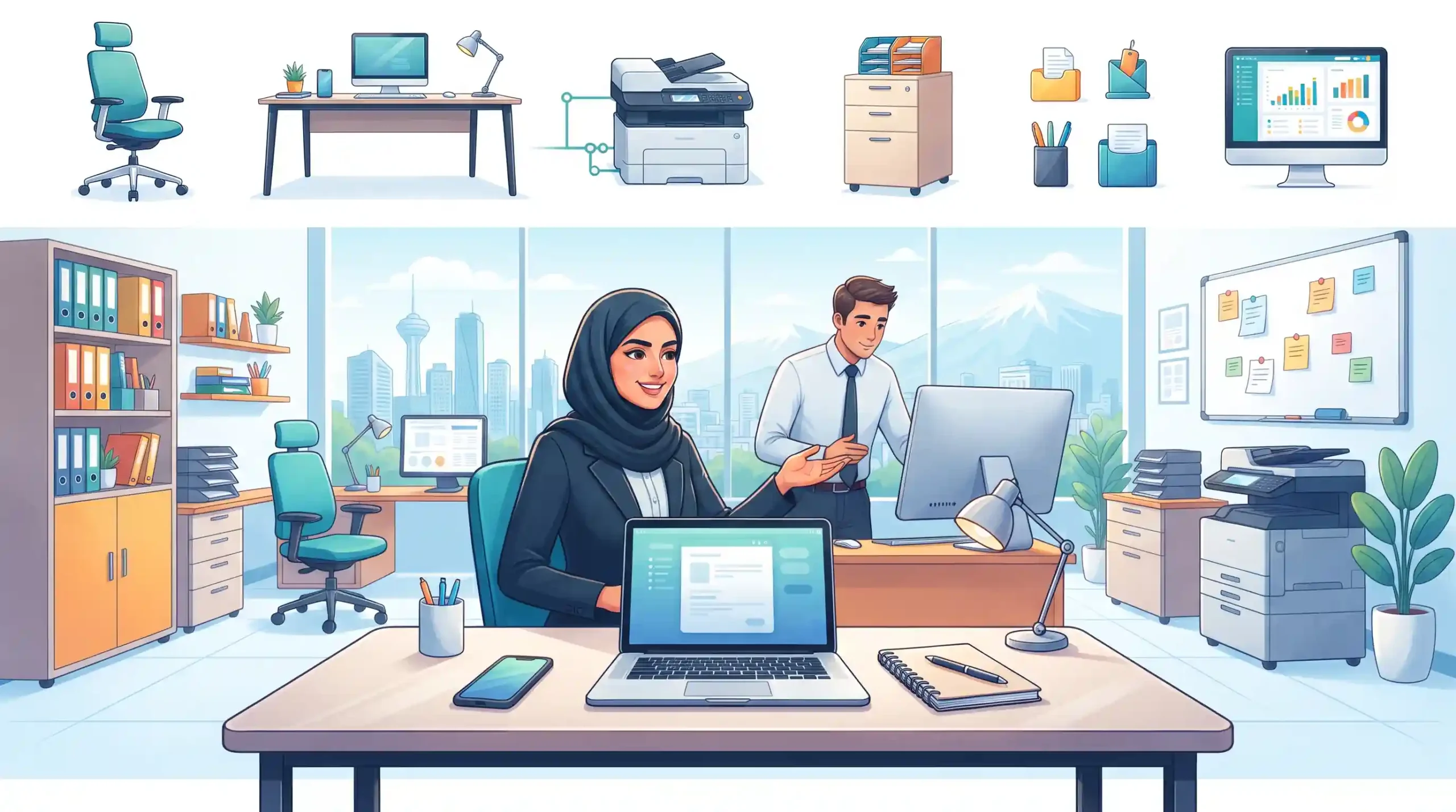 🏢 معرفی جامع محصولات و تجهیزات اداری البرز پرشین