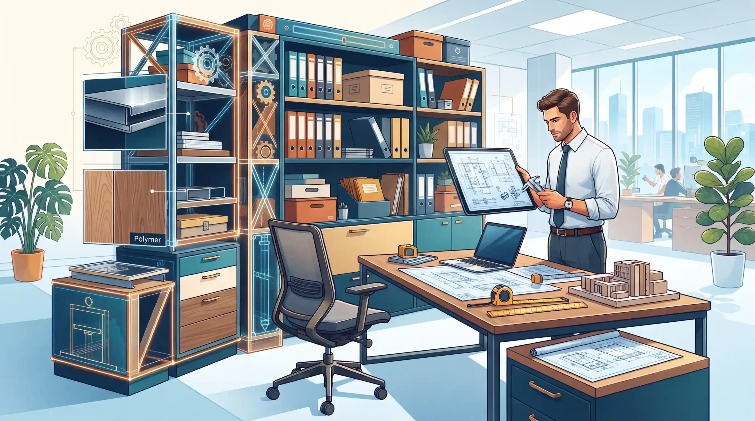 🗄️ بررسی مهندسی و متریال ساختاری در تجهیزات بایگانی و اداری