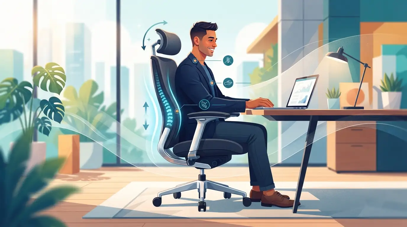 🧠 اصول ارگونومی و اهمیت آن در صندلی‌های مدرن مدیریتی