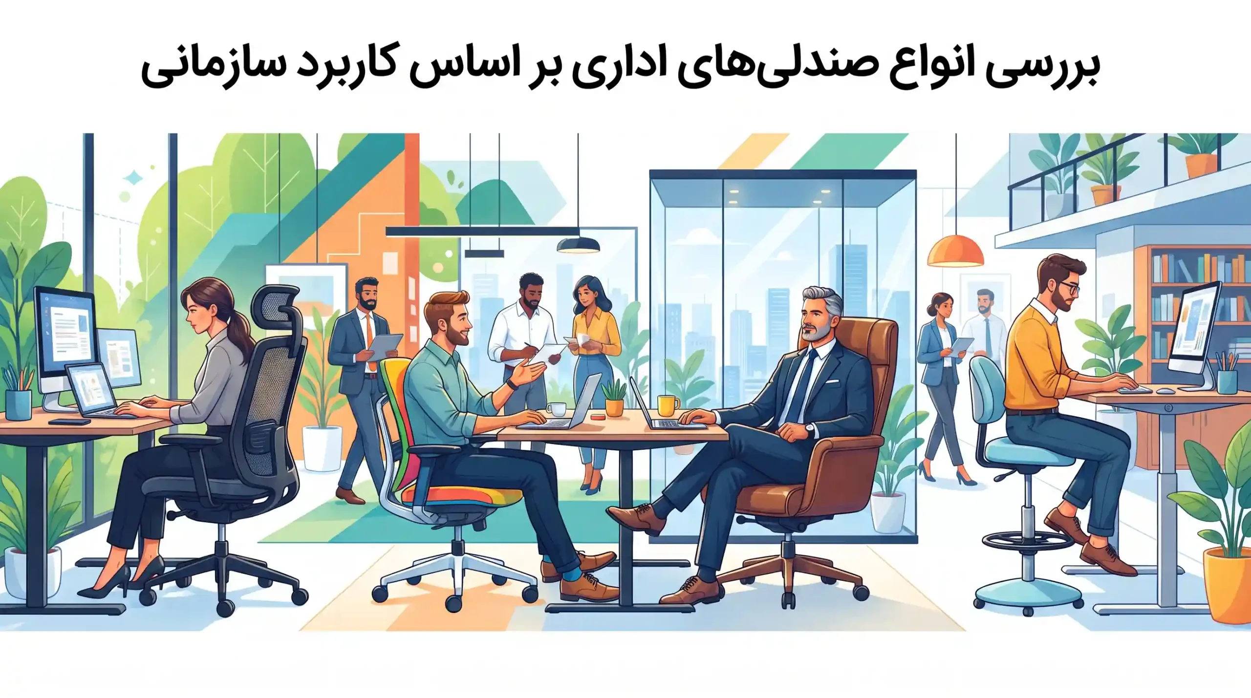 💼 بررسی انواع صندلی‌های اداری بر اساس کاربرد سازمانی