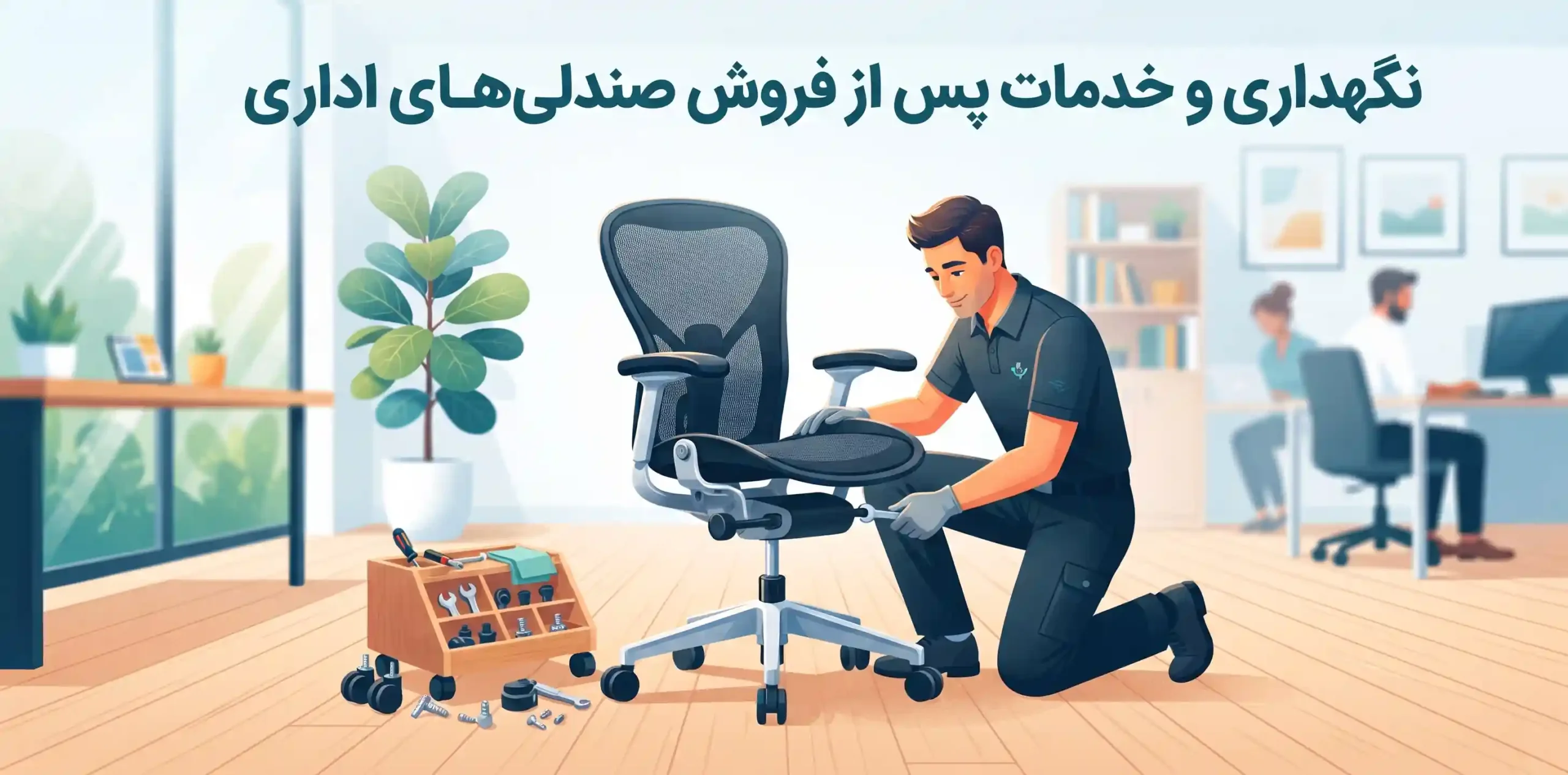 🛠️ نگهداری و خدمات پس از فروش صندلی‌های اداری