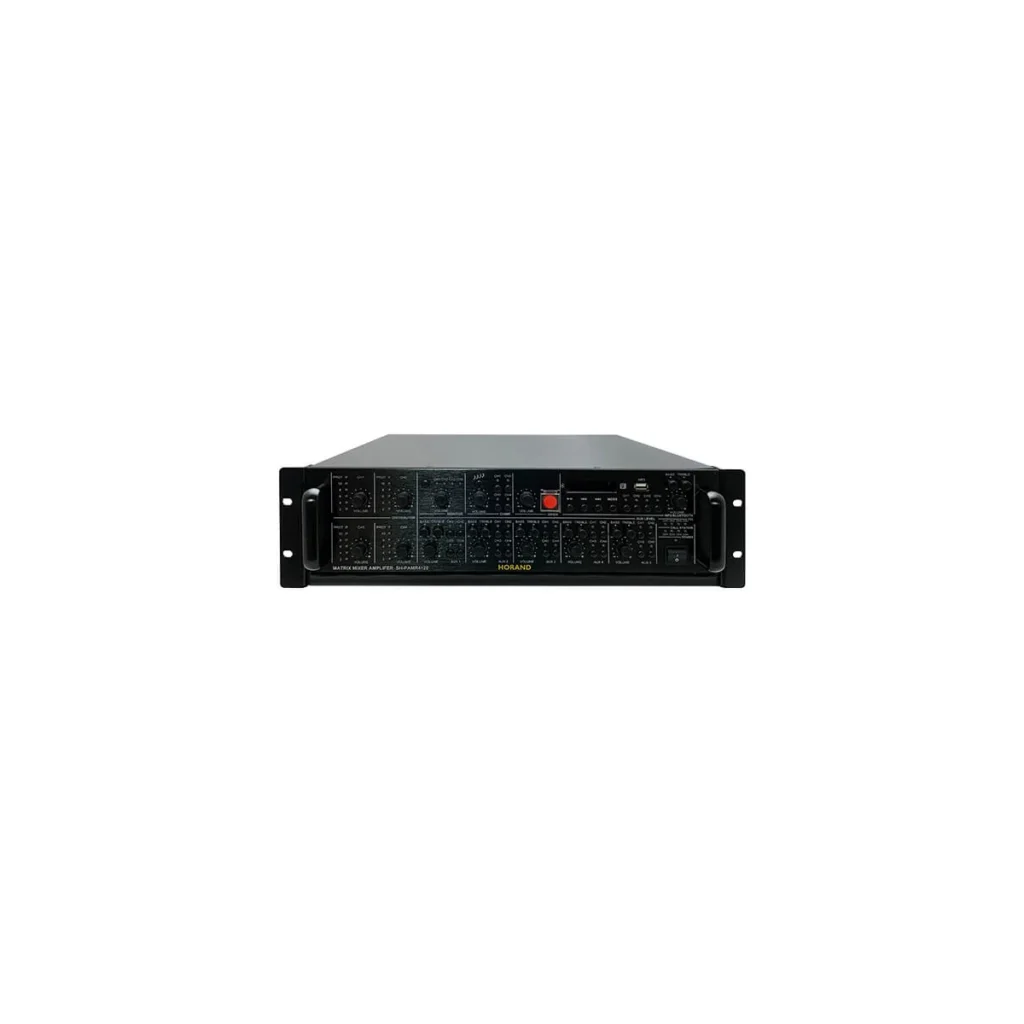 ماتریکس میکسر آمپلی فایر با 4 پاور 120×4 وات مدل SH-PAMR4120