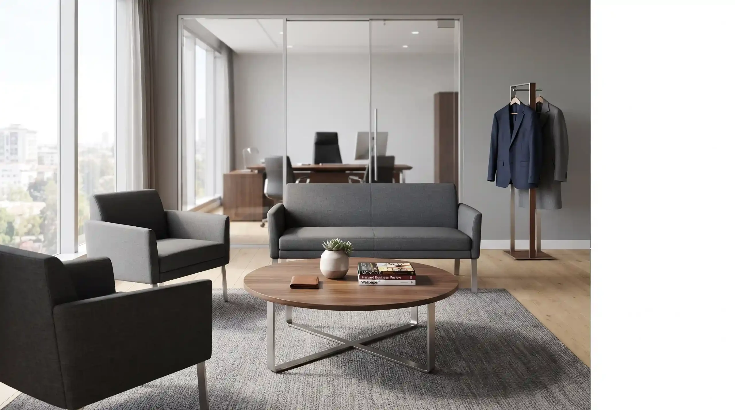 🛋️ راهنمای انتخاب میز جلو مبلی مناسب برای اتاق مدیریت و انتظار