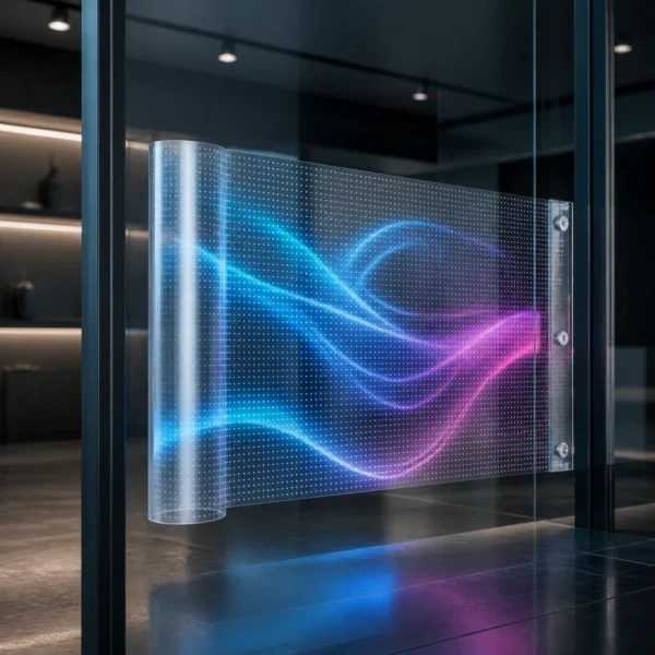 فیلم LED شفاف STJ Series | نور و نمایش